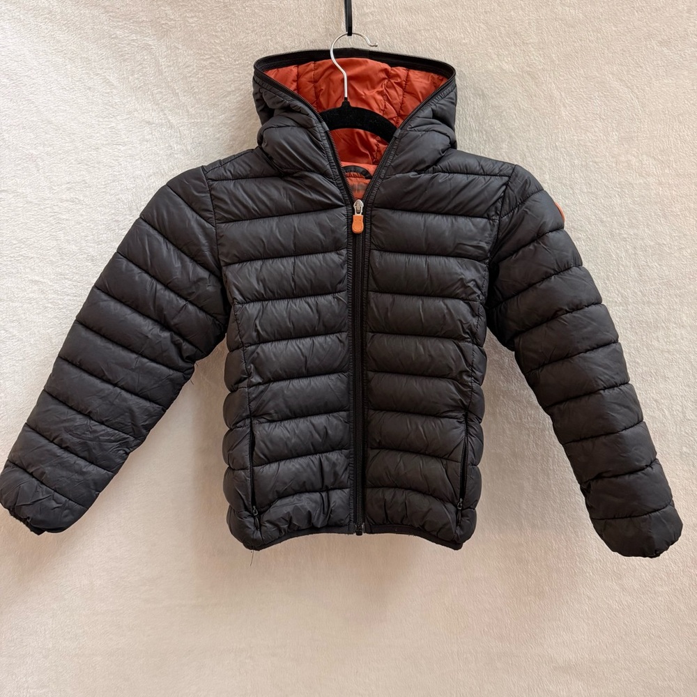 SAVE THE DUCK Puffer Jacket Boys Size 6 Kids Black